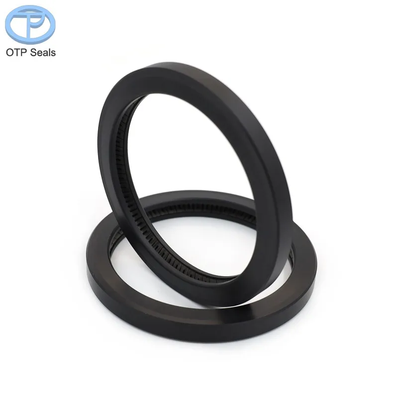 Custom Seals PTFE Spring Seal End Face Inner Abrasion Polytetrafluoroethylene Add CF V-Spring Factory Sealing Solutions OEM ODM