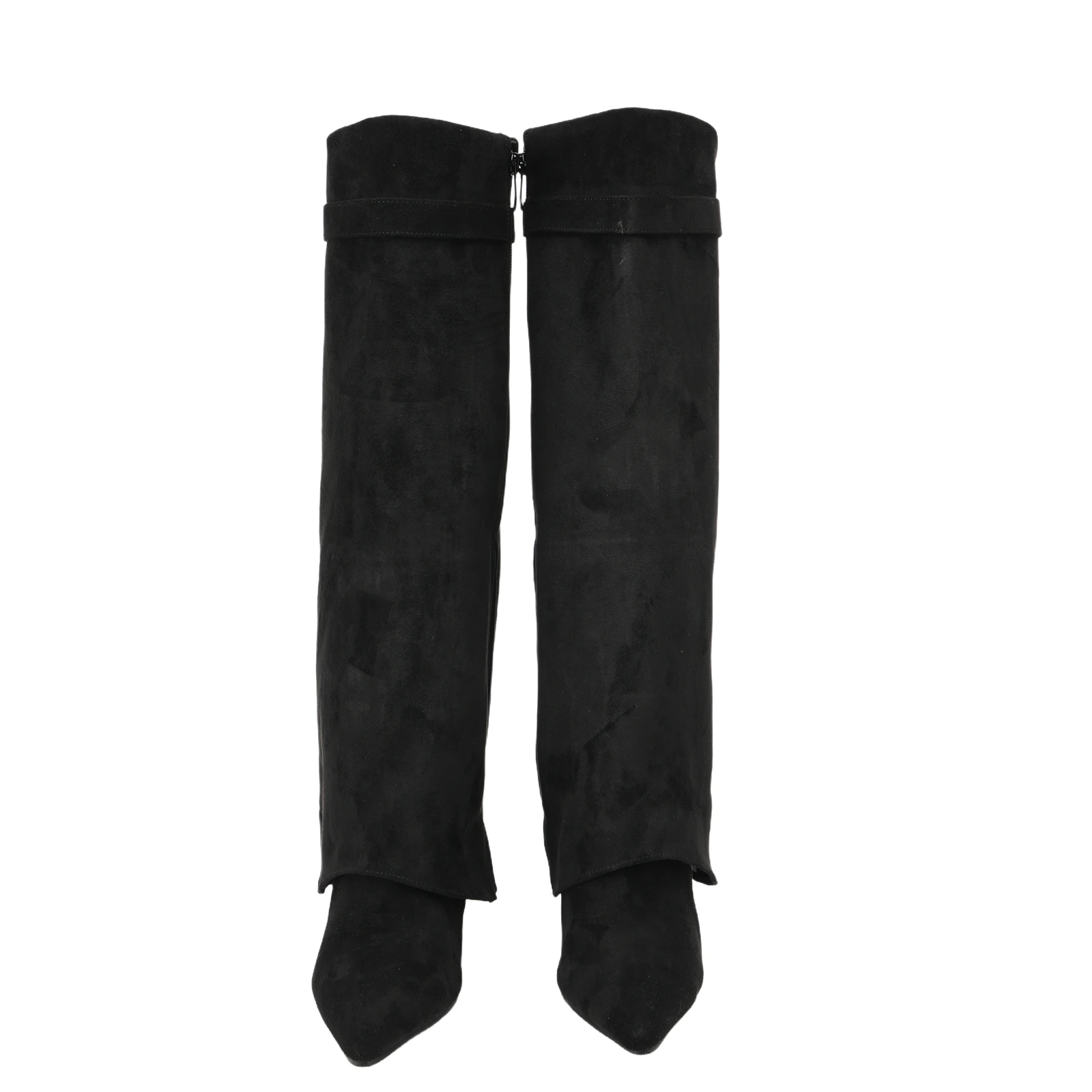 Women's Medieval Retro Victorian Court Knee High Boots, Pointed Toe Cosplay Shoes for Pirate Costume
