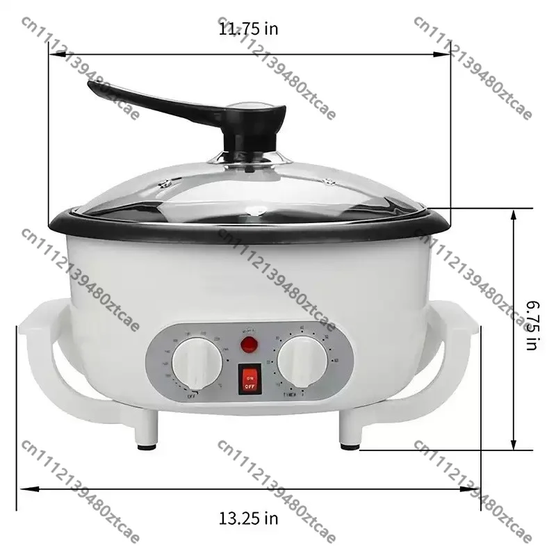 Round Multifunctional Coffee Bean Roaster, EU Standard Coffee Roasting Machine For Cross-border Sale
