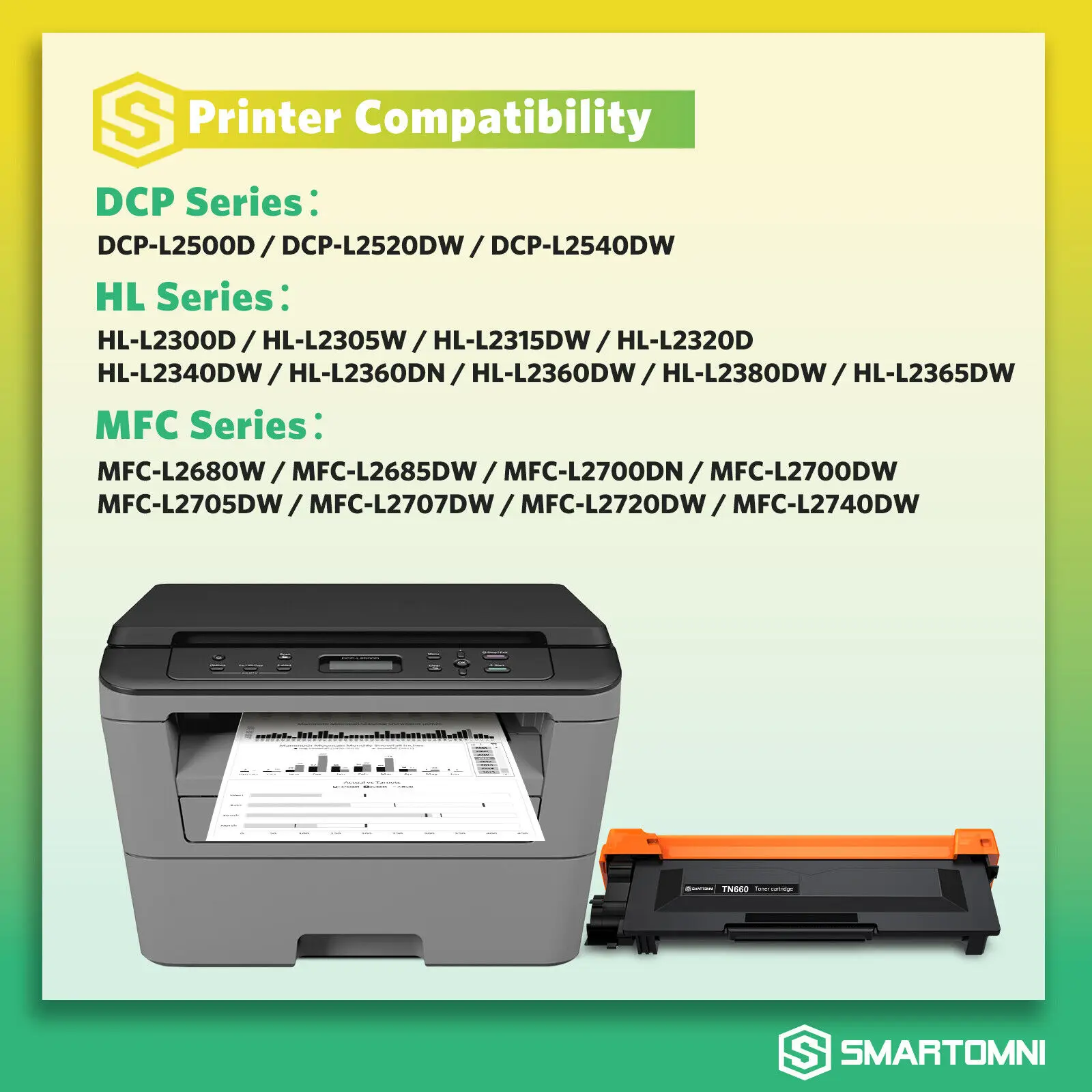 Imagem -03 - Pacote Tn660 Tn630 Toner Cartucho para o Irmão Hl-l2340dw Dcp-l2540dw Alto Rendimento 1