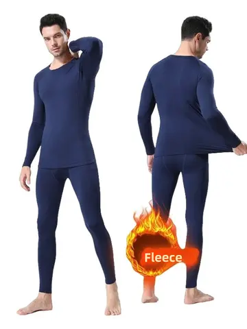 Winter Men Thermal Underwear Man Fleece Leggings Tights Warm Long Pants Thermo Compression Pants Bottoms Tights Men Clothes 3XL