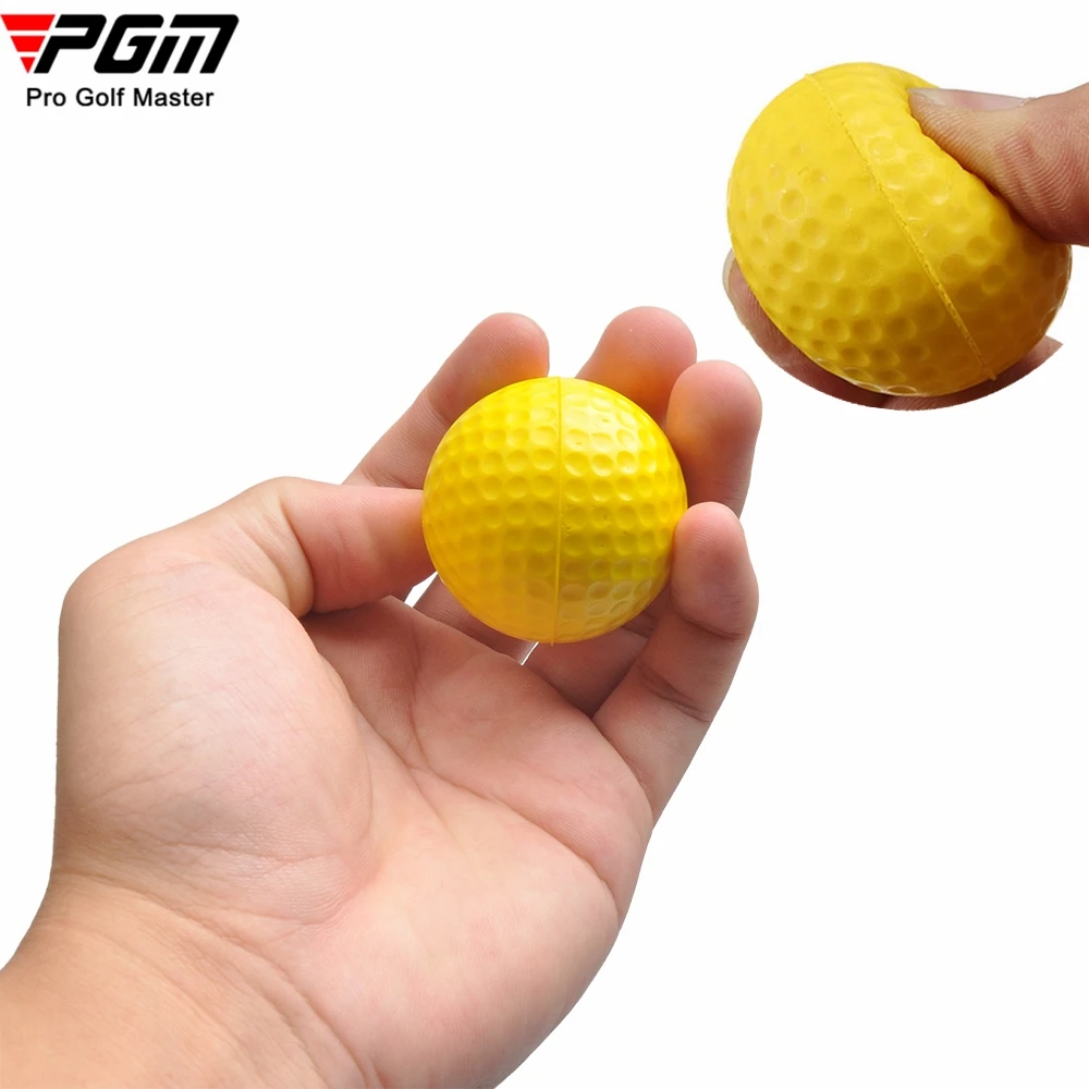 PGM 1/10pcs Soft Golf Balls PU Foam Inner Sponge Elastic for Golfers Indoor Outdoor Practice Training Aid Gift Yellow White 골프공