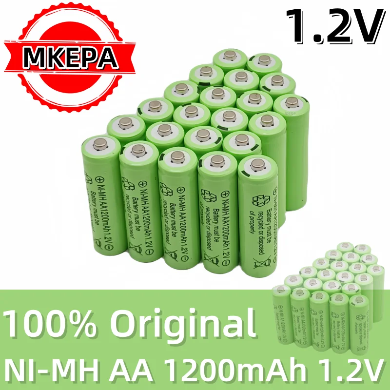 New AA 1.2V 1200mAh battery Ni-MH lpega rechargeable battery for Toy Remote control Rechargeable Batteries AA 1.2V battery