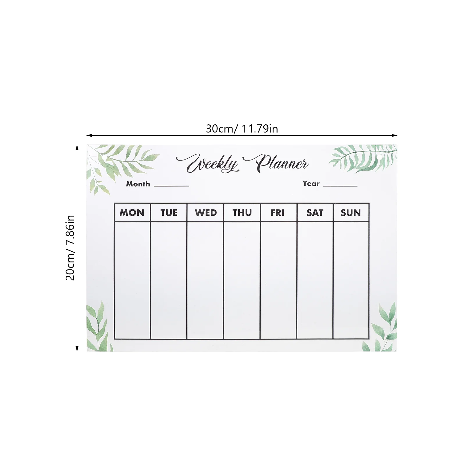 مجموعة واحدة من لوحة مذكرة أكريليك أنيقة شفافة قابلة للمسح للاستخدام المنزلي والمكتب، مخطط أسبوعي من الأكريليك قابل للمسح #6