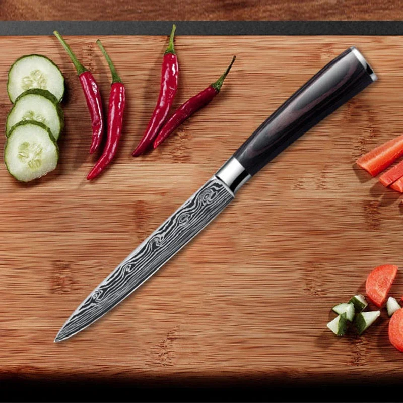 Kitchen Utility Knife Meat Fruit Vegetables Professional Chef Sharp Boning Knives Cutting Stainless Steel Fish Filleting Knife