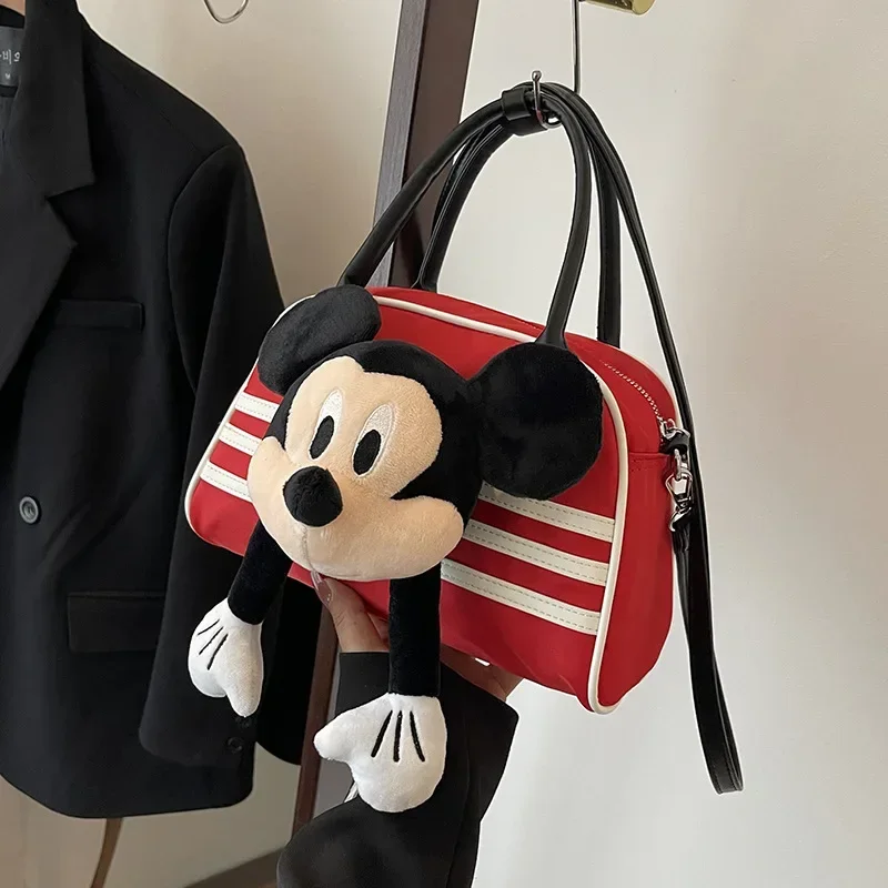 

Disney Simple Fashion Casual Shoulder Bag Female Mickey Cartoon Summer New Large-capacity Casual Nylon Small Bag Cute Handbag
