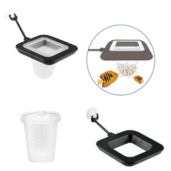 Fish Tank Feeder Red Worm Cup Funnel Feeding Cup Feeder Fish Feeding Ring with Suction Cup Aquarium Planting Accessories
