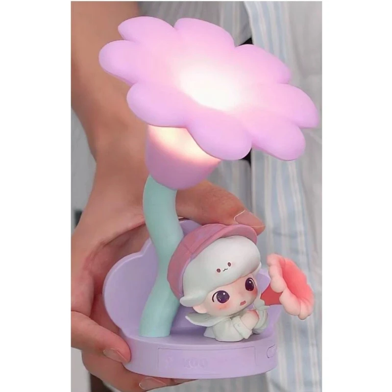 

POP MART Moments in Bloom Series Blind Box - Cute Anime Figure with Sensor Night Light Desktop Decor Gift for Kids And Anime