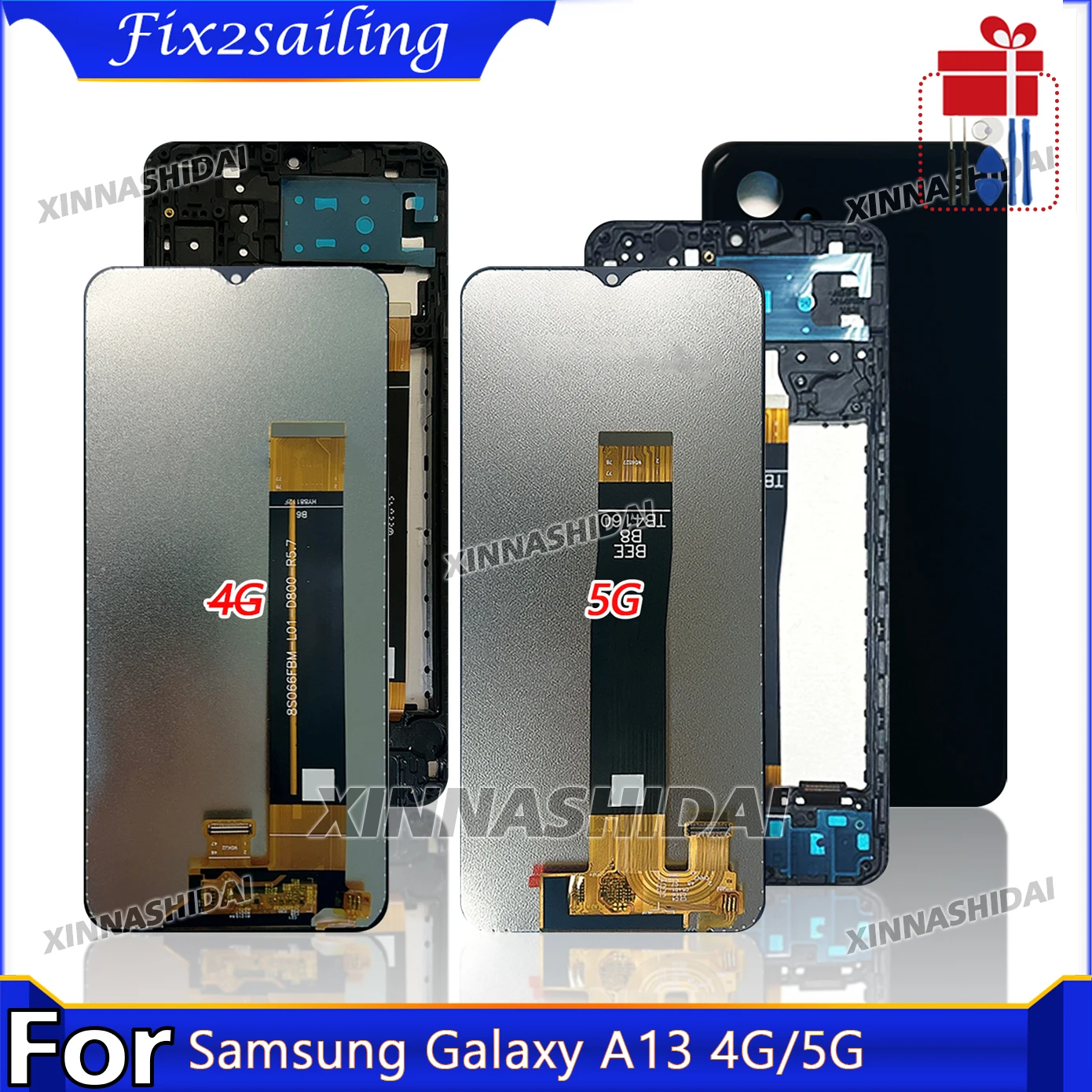 Image of TFT Für Samsung Galaxy A13 4G 5G LCD-Display Touchscreen-Digitizer-Baugruppe Für Samsung A13 4G 5G LCD-Display-Ersatz