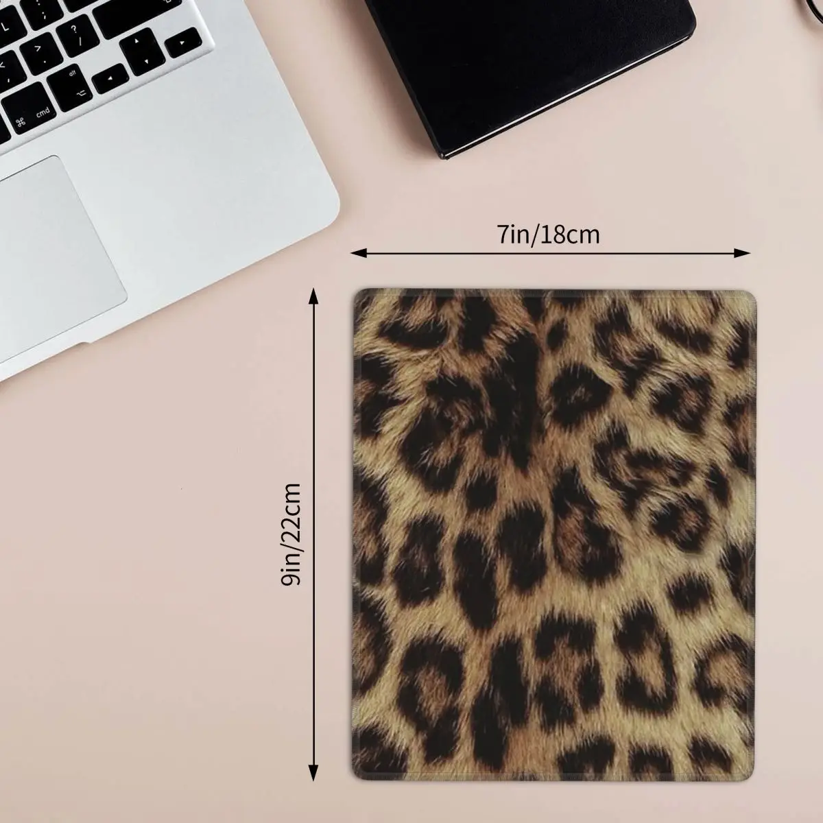 Leopard Cheetah Fur Hide Animal Fur Pattern Mouse Pad Computer Keyboard Mouse Mat Gaming PC Laptop Desk Mat Office Accessories