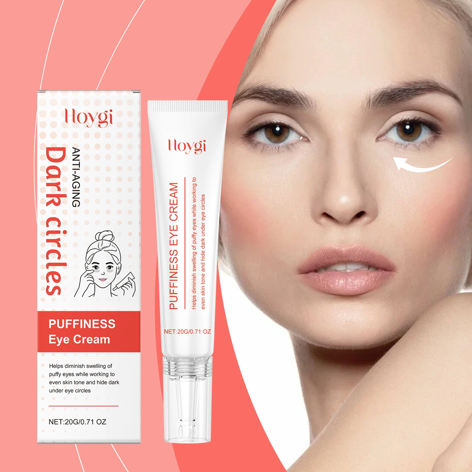 "파크 서클 퍼피니스 아이 크림 – 다크서클 & 언더 아이 트리트먼트, 데퍼핑 아이 크림 포 백, 브라이트닝 포뮬러, 20g