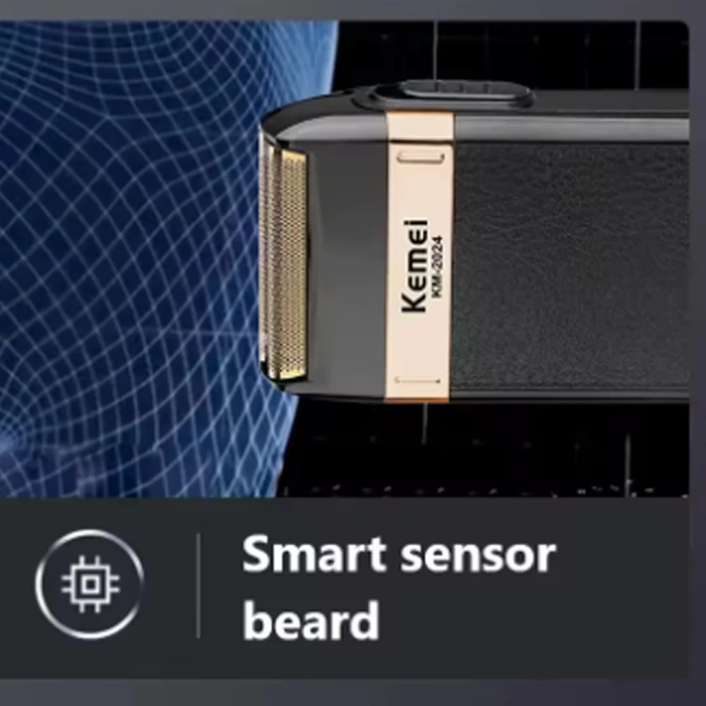 Kemei Electric Shaver for Men Waterproof Twin Blade Reciprocating Cordless Razor USB Rechargeable Shaving Machine Barber Trimmer