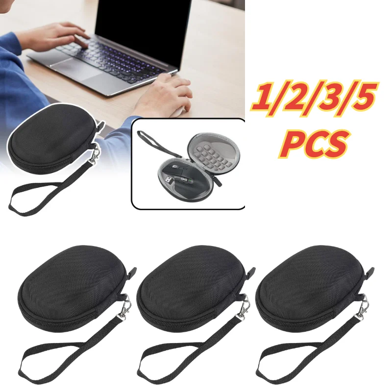 1/2/3/5 PCS Mouse Storage Box Case Shockproof Waterproof Gaming Mouse Wireless Bluetooth Mouse Storage Box EVA Material