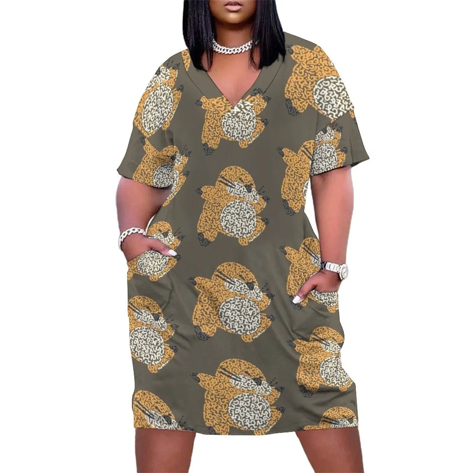 

Monty Mole Loose Pocket Dress Women's clothing summer dress women 2025