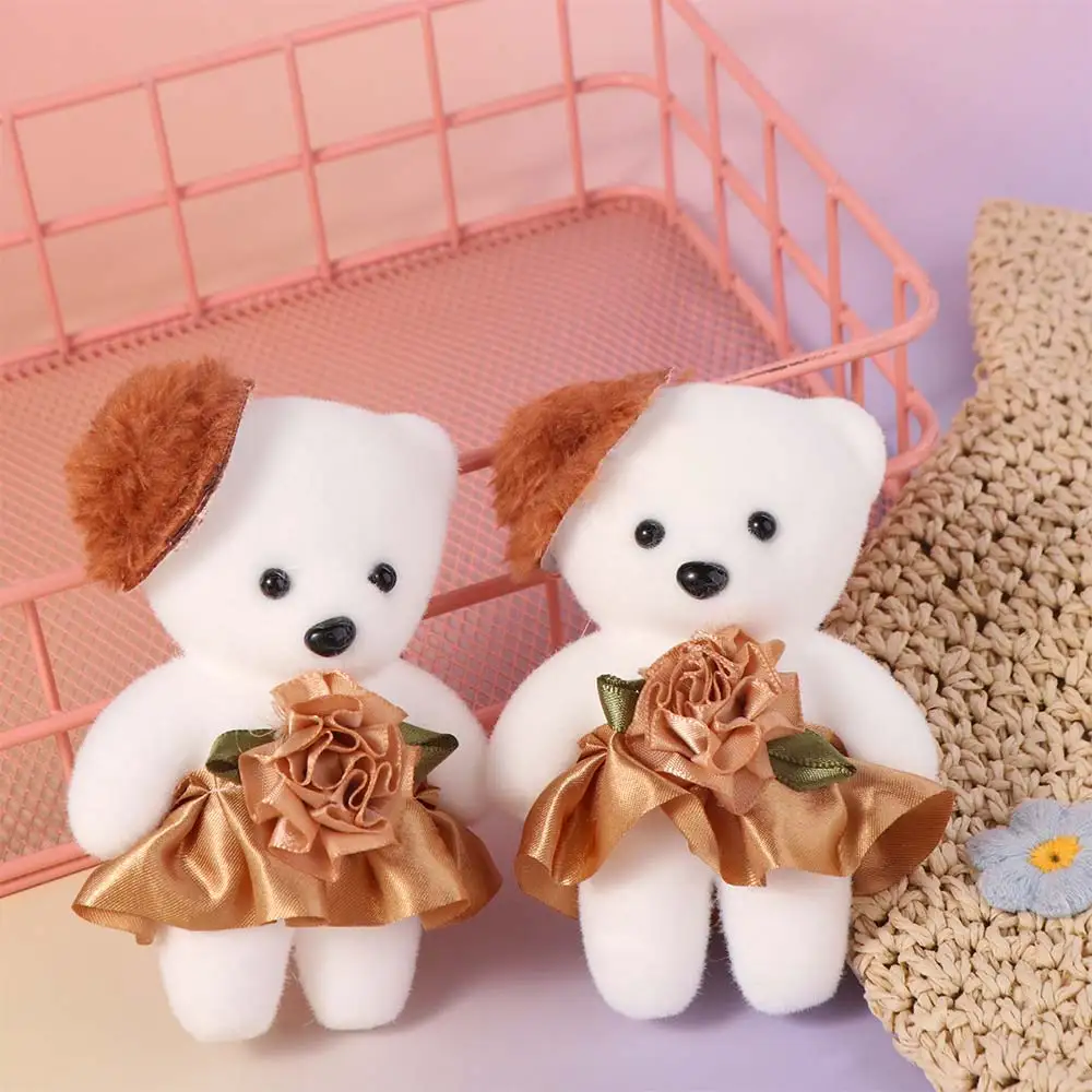 10pcs/set Wedding Gift Foam Bear Bear Foam Animal Cartoon Mini Bear Flower Bouquet 11cm DIY Cartoon Bouquet Graduation Gifts