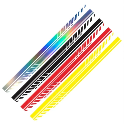 Imagen 2 del producto Pegatinas para puerta de coche, tiras deportivas, película de vinilo con estilo, pegatina para rascar, decoración, accesorios de afinación externos para coche, pegatina para coche