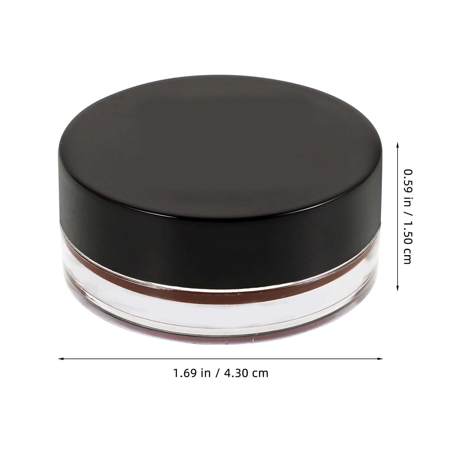 Gel à sourcils marron foncé, cire coiffante imperméable, maintien longue durée pour sourcils naturels définis, brosse de précision