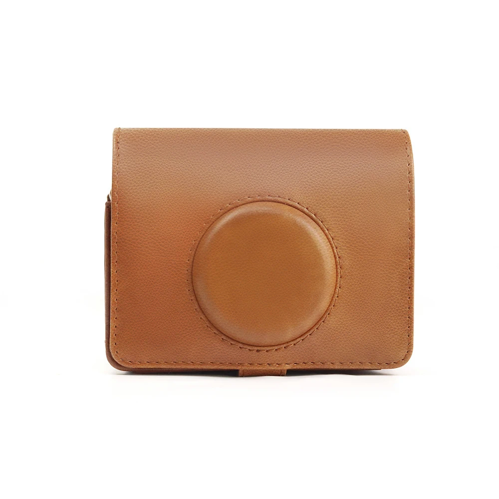 PVC New For Fujifilm Instax Mini EVO Instant Film Photo Camera with Shoulder Removable Stra PU Leather Protection Bag Case Cover