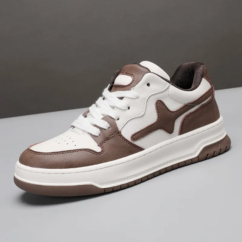 High Quality European  American Style Men Board Shoes Perforated Breathable Niche Youth Fashion Sports Leisure Shoes