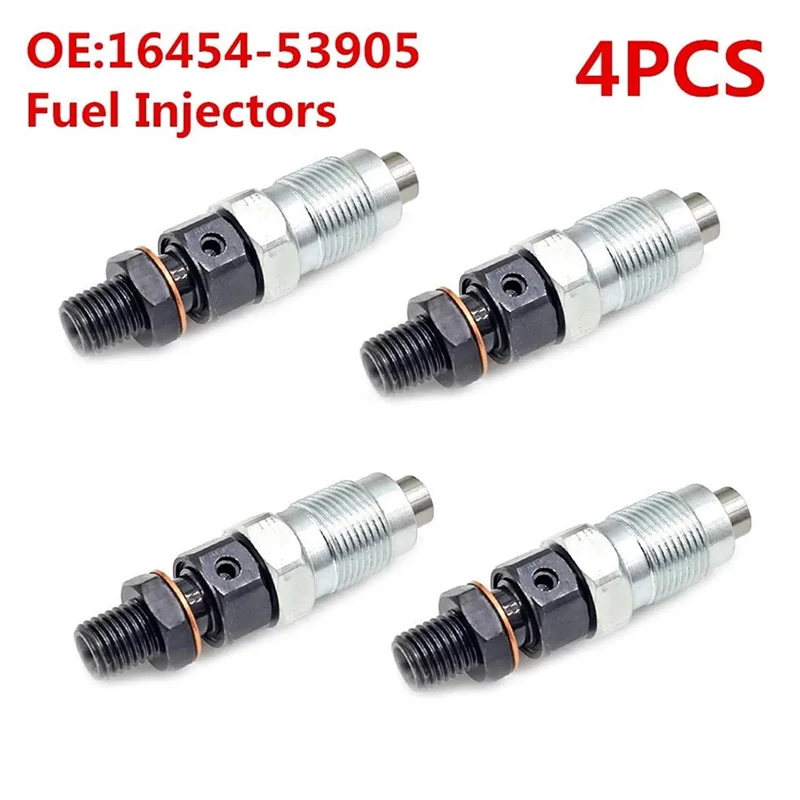 4Pcs 16454-53905 Fuel Injector Nozzle 6454-53900 for Kubota Engine V2203 V2003 V1903 D1703 L4600 L4610 M5400 KX121 KX161