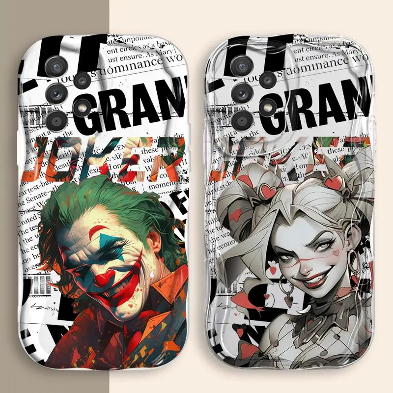 J-Joker Harley Quinn Lovers Phone Case for Galaxy A10 A20 A30s A50 A02s A03 Core A04s A04e A05 A11 A21s A51 A71 4G 