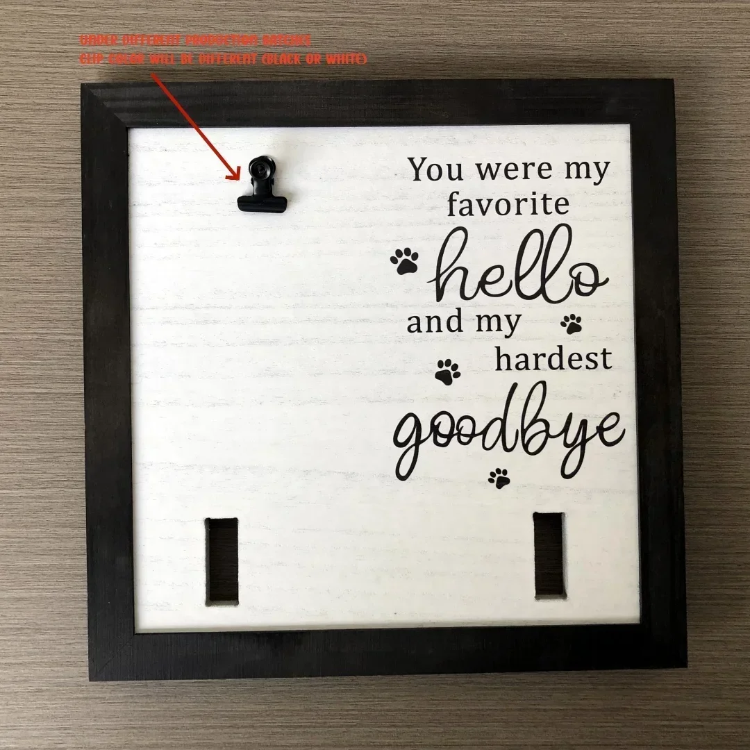 1pc Pet Photo Frame, Memorial For Cat Or Dog\'s Death, Pet Loss Sign Frame Dog Death Gift Wood Sign Pet Photo Frame, For Home Roo