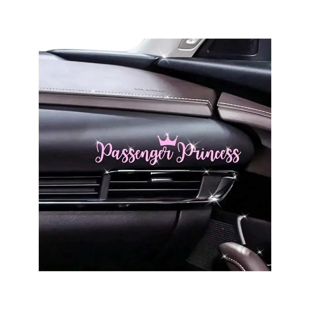 Passenger Princess Text Stickers, Car Exterior Stickers, Home Decor Stickers, Cute Stickers, Funny Stickers, Pretty Stickers