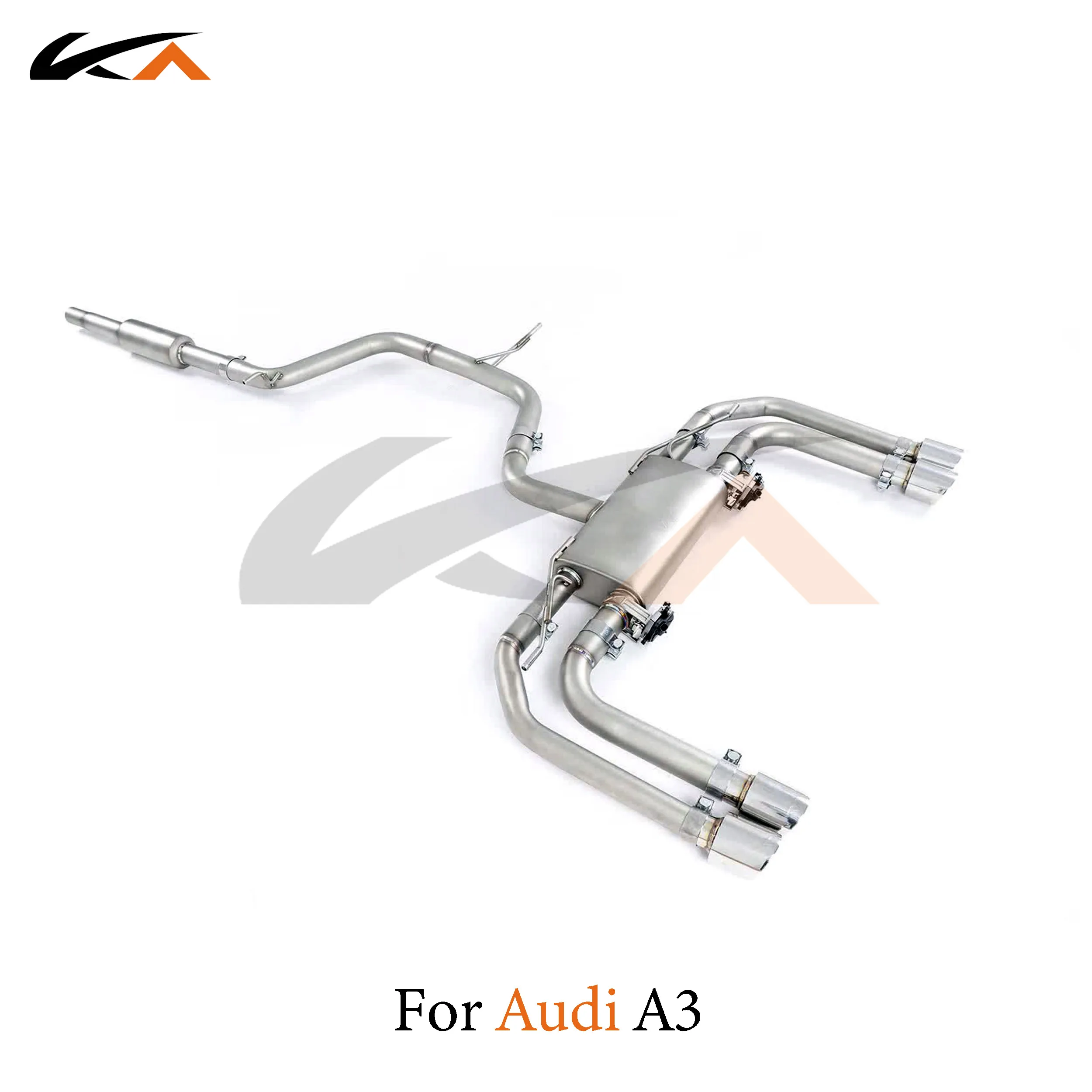 KA Tuning exhaust system stainless steel catback for Audi A3 1.4T 1.8T performance auto parts muffler valve car accessories