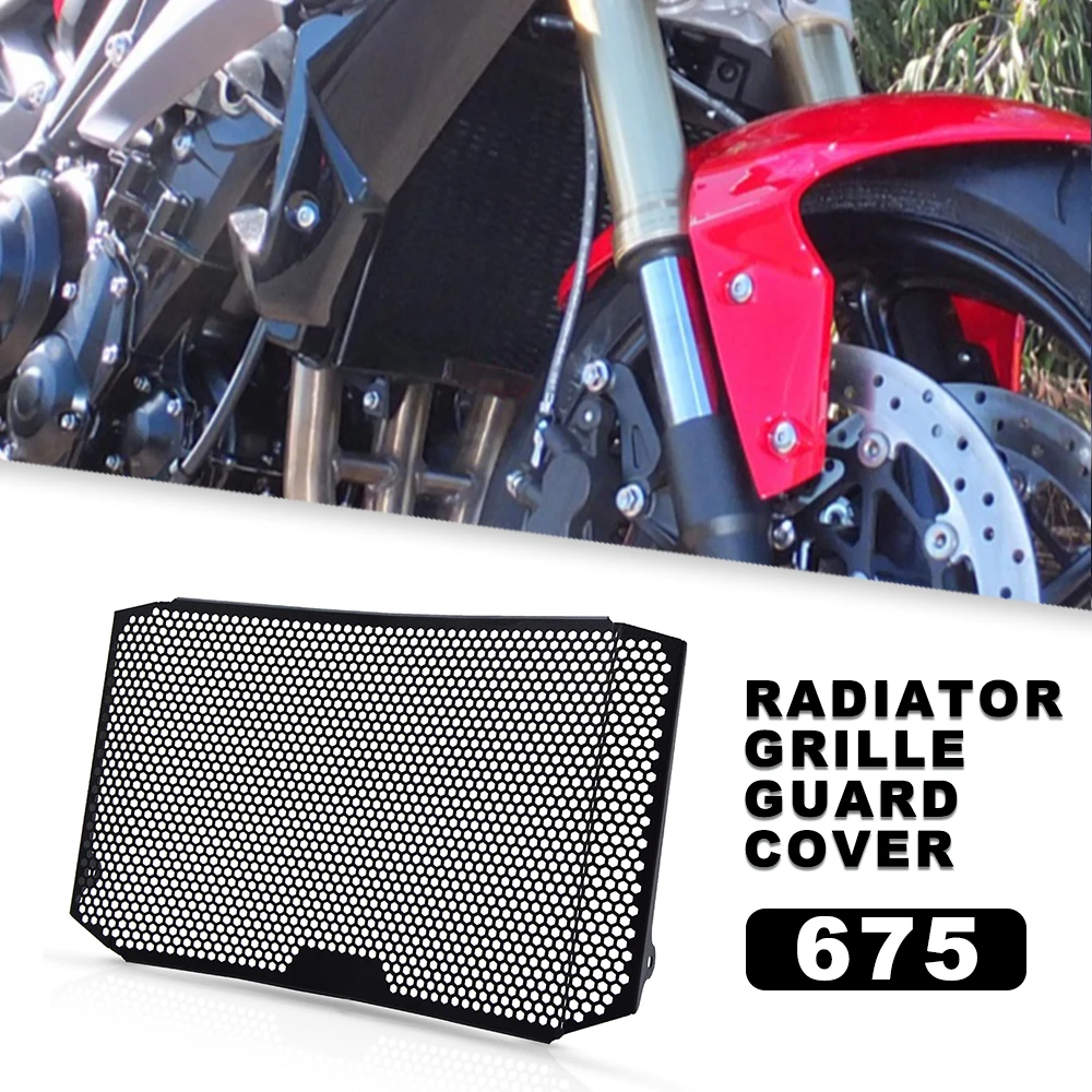 

Radiator Guard FOR Street Triple R / RX Street 675 RX 675R 2014 2015 2016 Radiator Guard Protector Grille Cover Oil cooler set