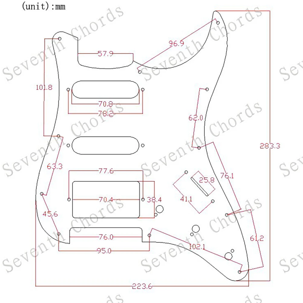 Guitar Pickguard Stand Out on Stage with a Multicolor 11 Hole Pickguard Customizable for Your For ST SQ Guitar