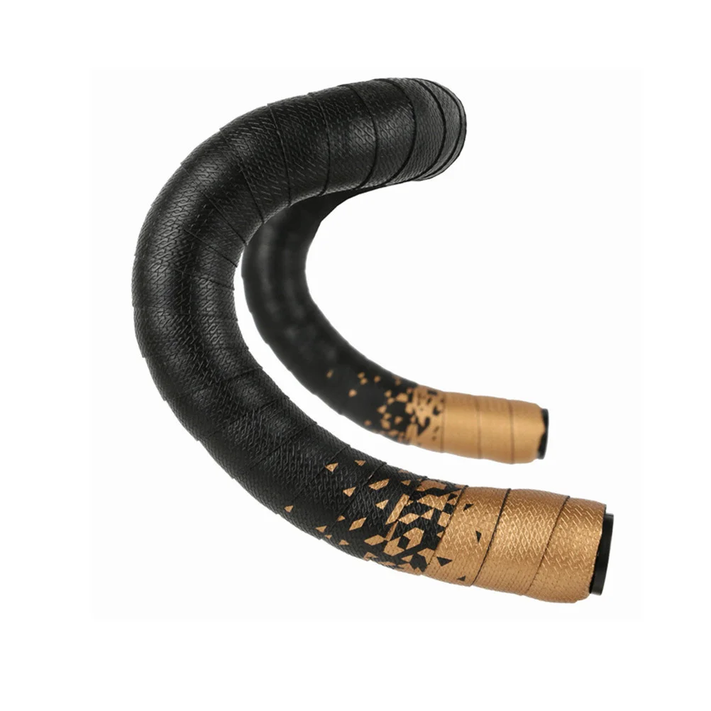 

1Pair Bicycle Handlebar Tape PU Eva Material Durable Non Slip Breathable Cycling Grip Gift for Riders Golden Handlebar Tape