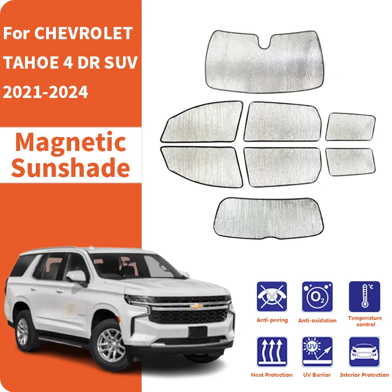 

Custom Car Window Sunshade Anti-UV Car Sun Window Visors Sunshade Covers Accessories For CHEVROLET TAHOE 4 DR SUV 2021-2024