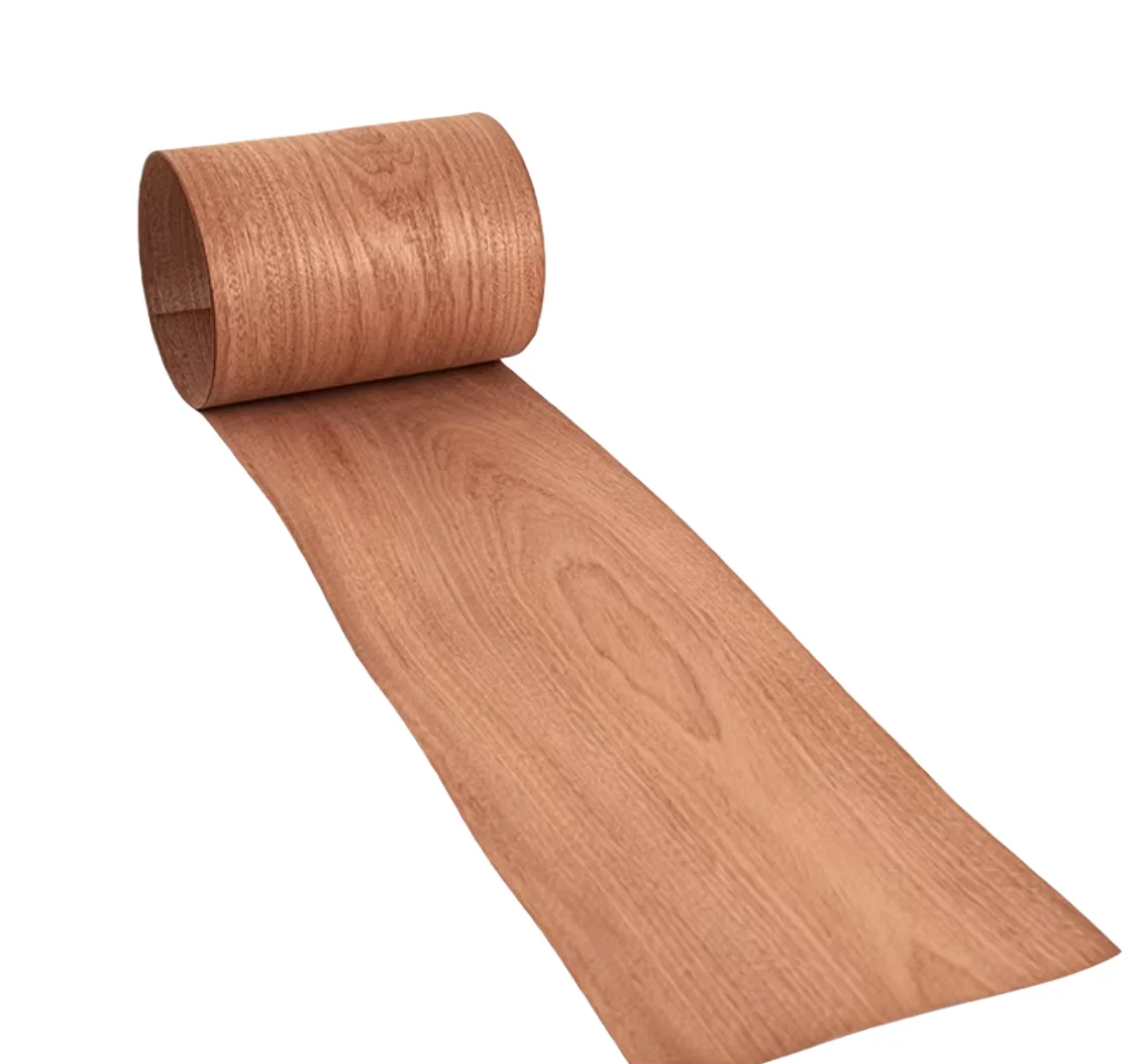 Thickness:0.5mm Natural Sapele  Figured Wood Veneer Sheets Musical Instrument Decoration Veneer