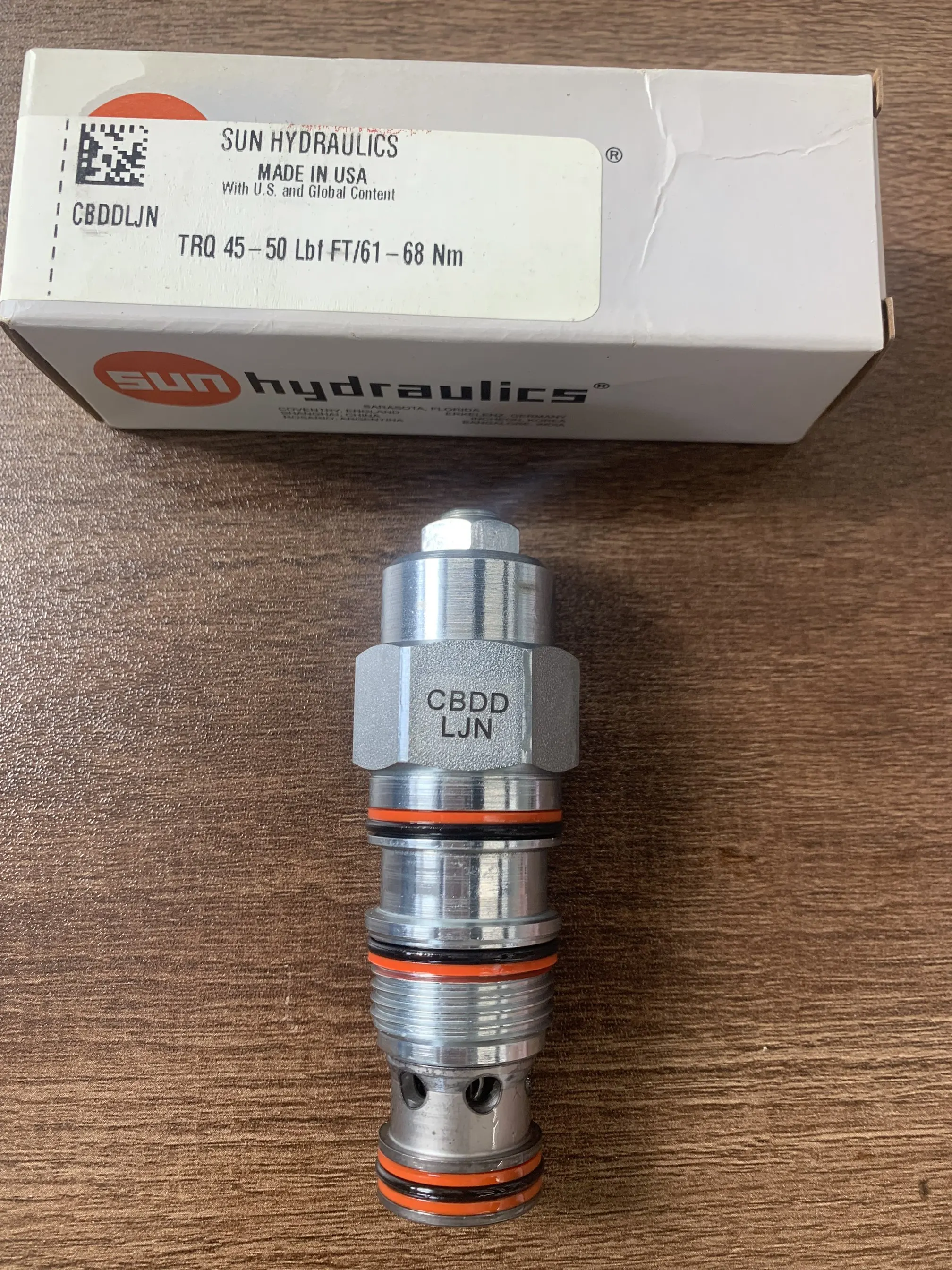 CBDDLJN CBDD-LJN CBDD LJN SUN HYDRAULICS Origin 4.5:1 pilot Ratio, Semi-restrictive Counterbalance Valve Cartridge Insert Valve