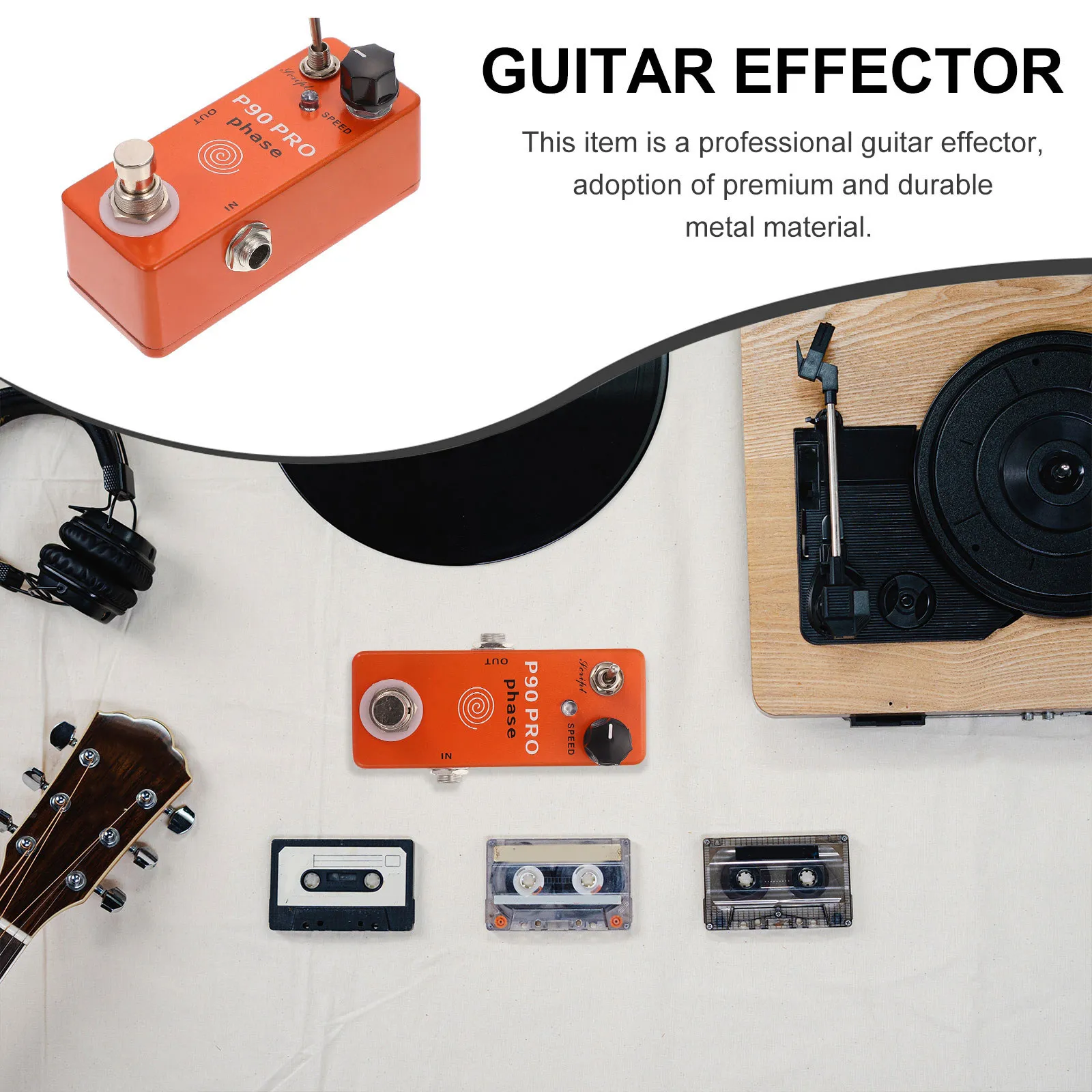 

1 шт. Мини-процессор эффектов для гитары, высококачественный фазовый процессор, компактный дизайн для домашнего и уличного использования, оранжевый, надежный гитарный процессор