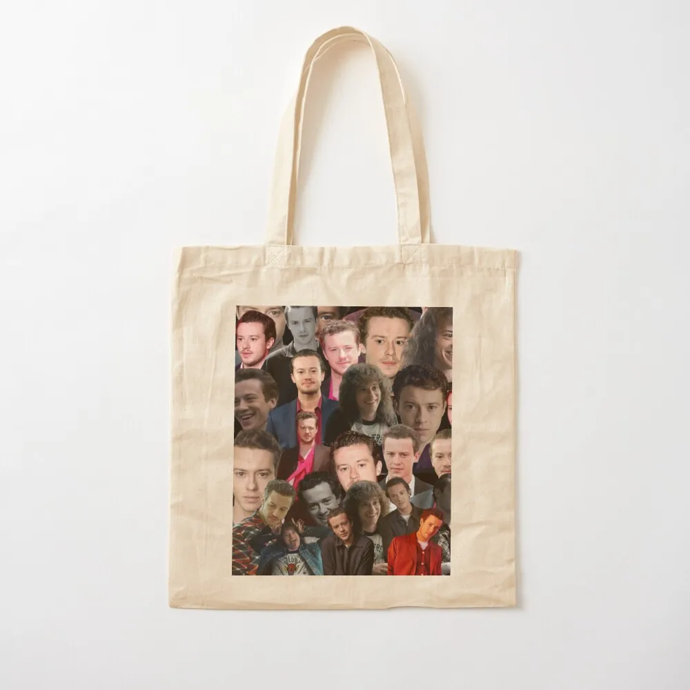 

Joseph Quinn Photo Collage Tote Bag Big bag tote bag custom Canvas stote