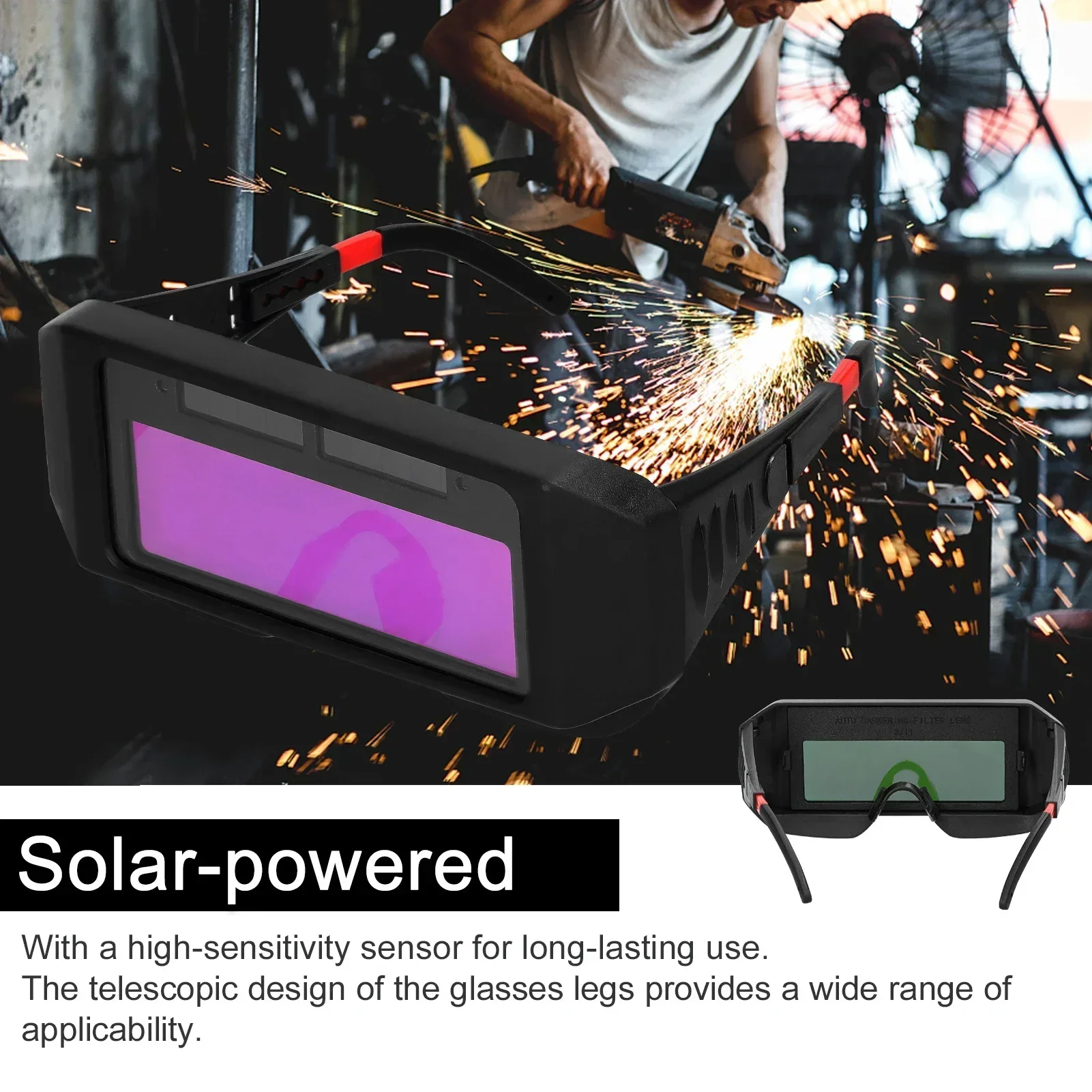 

Power Dimming Headmounted Eyeglass Eyeglass Automatic Welding Welding Protective Solar Arc Glasses Argon