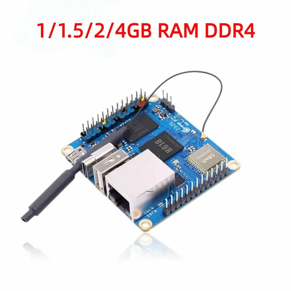 

1/1.5/2/4GB RAM DDR4 Orange Pi Zero 3 WiFi5 Bluetooth5.0 Development Board Allwinner H618 Development Board