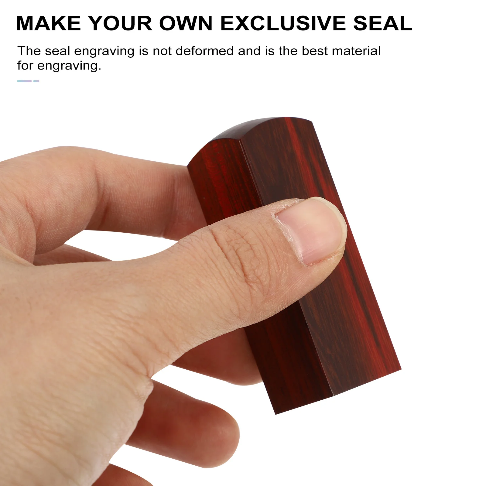 

2Pcs Red Sandalwood Wooden Seal Polished Log Printing Surface for DIY Crafts DIY Stamps Blank Stamps Wooden Seal