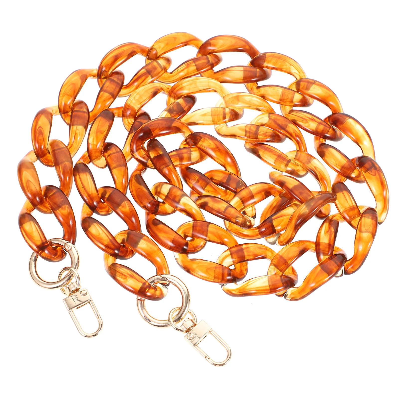 

Resin Fishbone Chain Crossbody Strap Women Purse Replacement Tote nament Bright Color Acrylic Material Shoulder Bag Purses