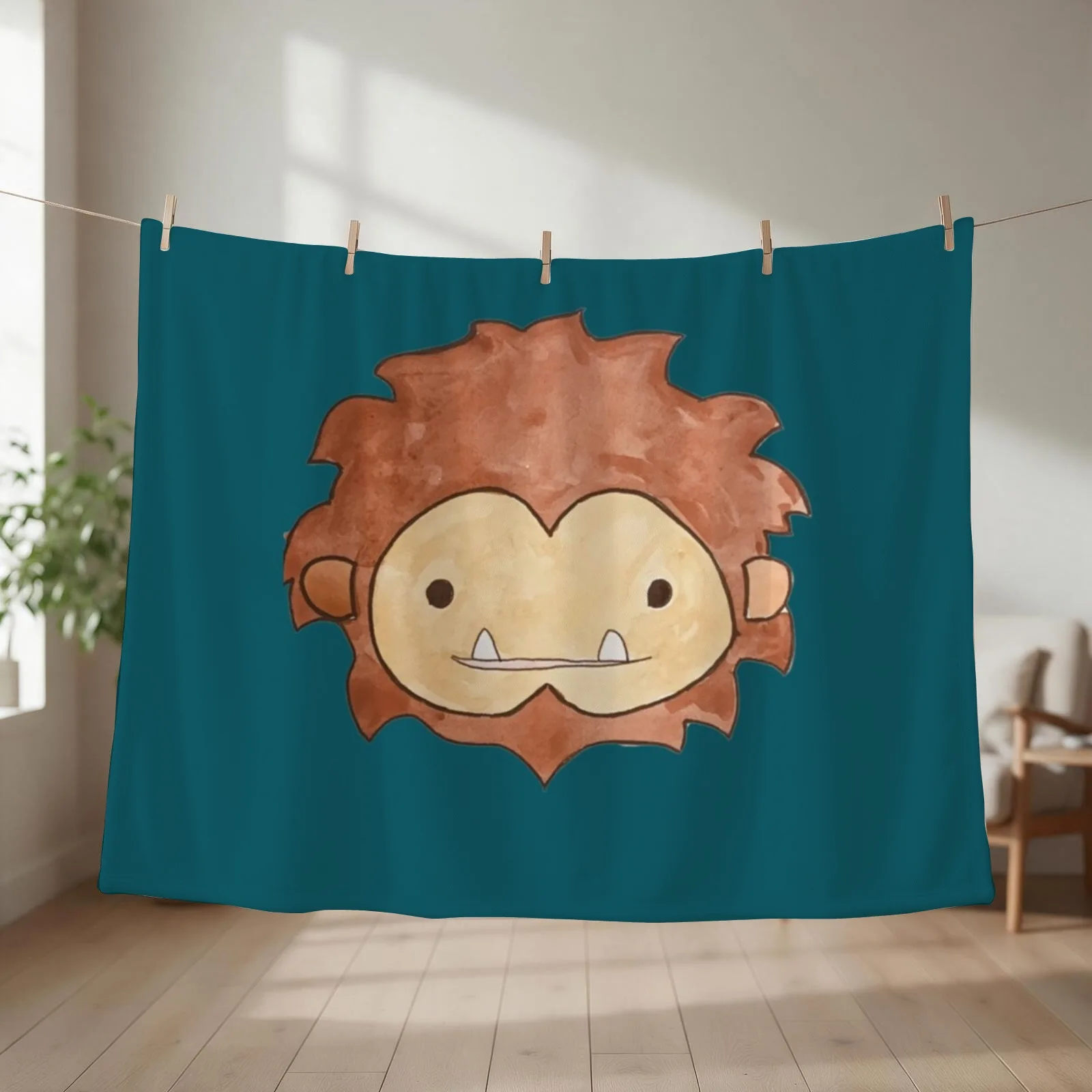 Sneaky Sasquatch Big Head Throw Blanket Luxury Brand Multi-Purpose decorative Camping Blankets