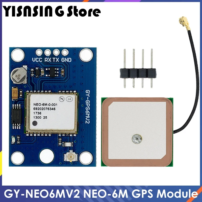 GY-NEO6MV2 New NEO-6M GPS Module NEO6MV2 with Flight Control EEPROM MWC APM2.5 large Antenna for arduino