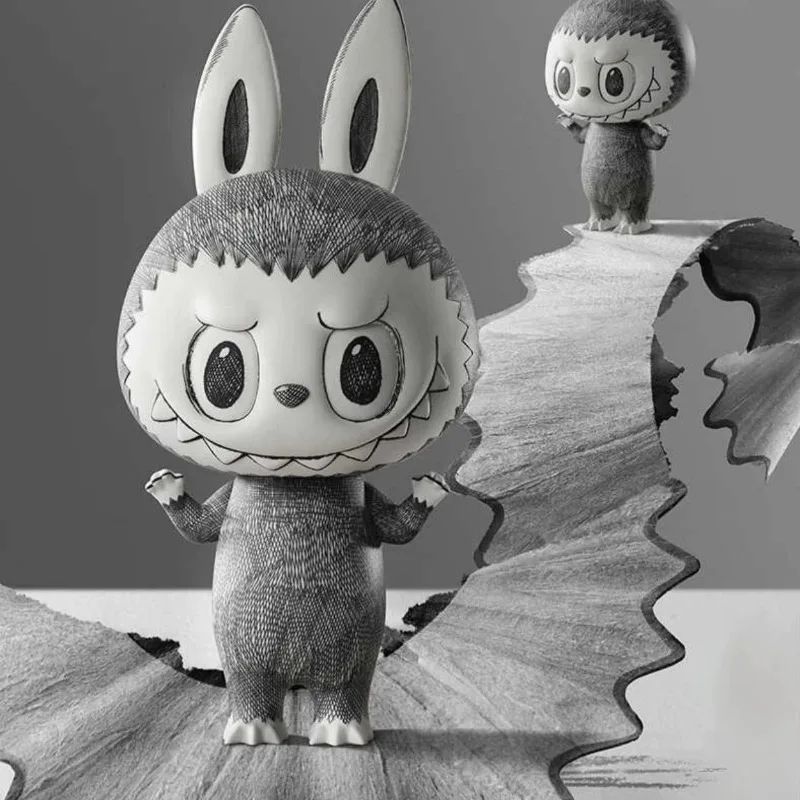 

POPMART MEGA Collection LABUBU Sketch 400% Trendy Toy Collection Kawaii Anime Action Surprise Birthday Gift