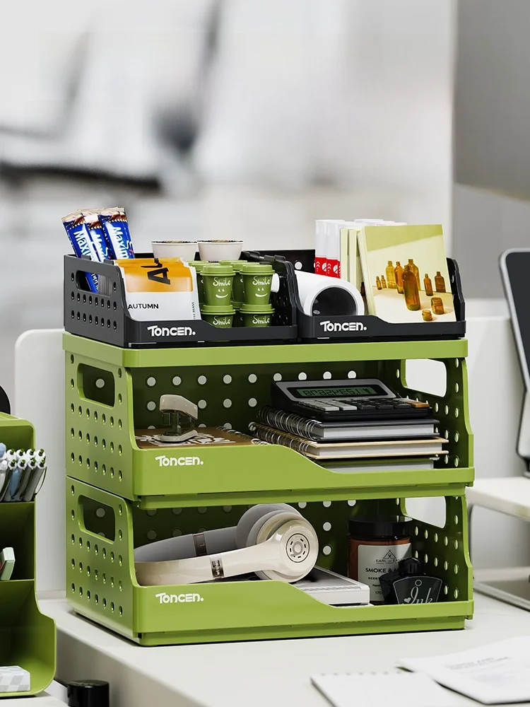 

Office Desk Organizer Multi-Layer Small elf Paperclip Pen arpener Clip Storage Basket Desk ential Accories