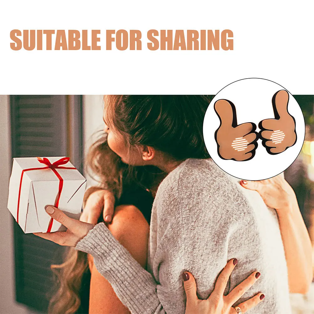 2pcs Funny Glasses Thumb Up Design Novelty Party Sunglasses Festival Carnival Cheerleading Prop Lightweight Comfortable Fit For