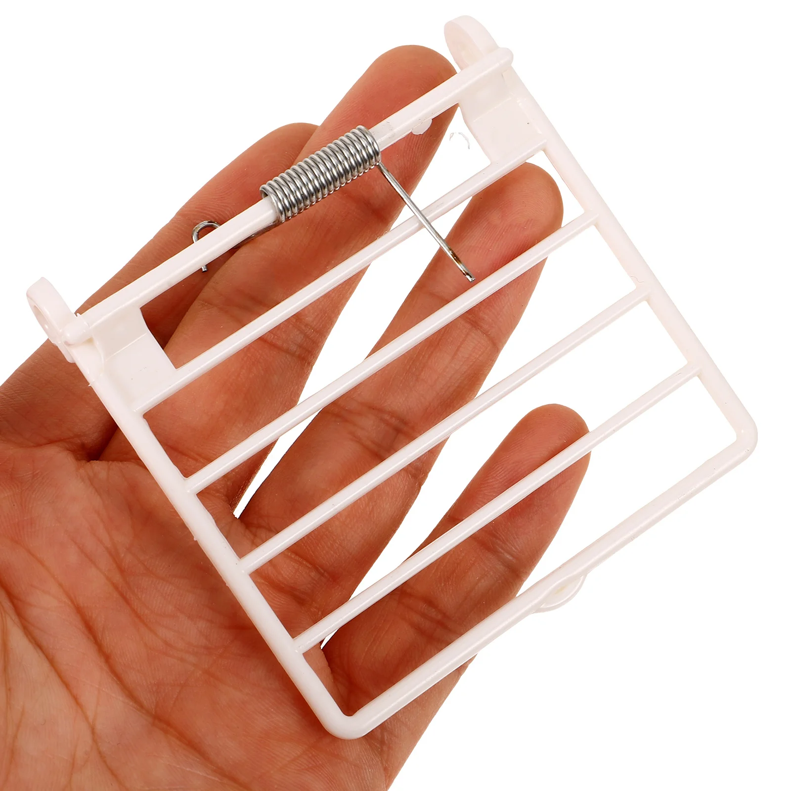 

3pcs Bird Cage Door Accessories Spring Door Replacement Food Box Fixed Durable Plastic Various Cages Safety Pet Birds
