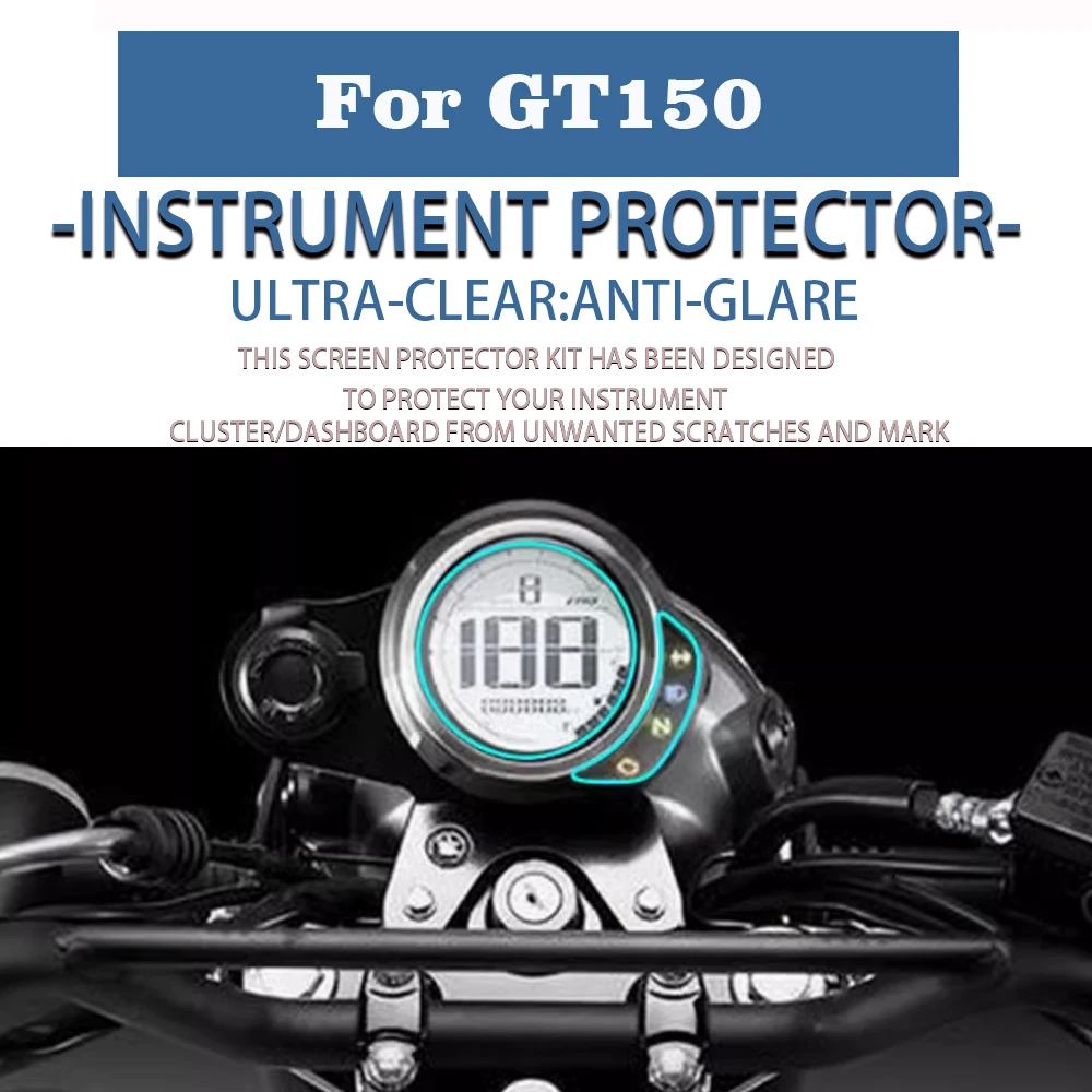 

For Yamaha GT150 Fazer GT150 Motorcycle Accessories Cluster Scratch Protection Film Dashboard Screen Protector