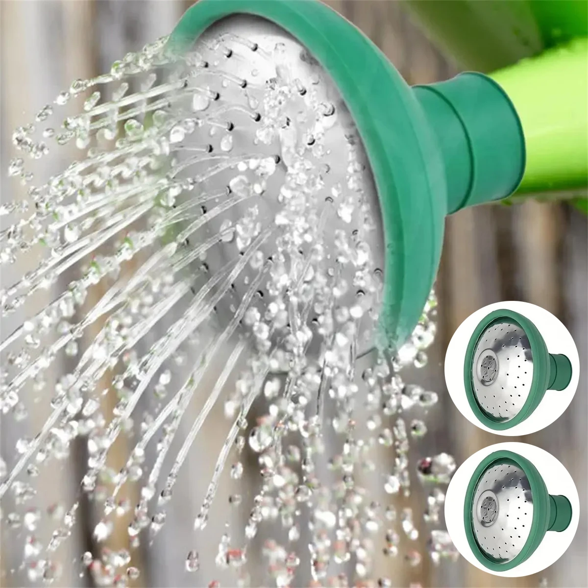 

2 шт., универсальная лейка, сменная насадка для душа, резиновое растение, цветы, овощи, ирригационная банка, розовая головка, инструменты для полива сада