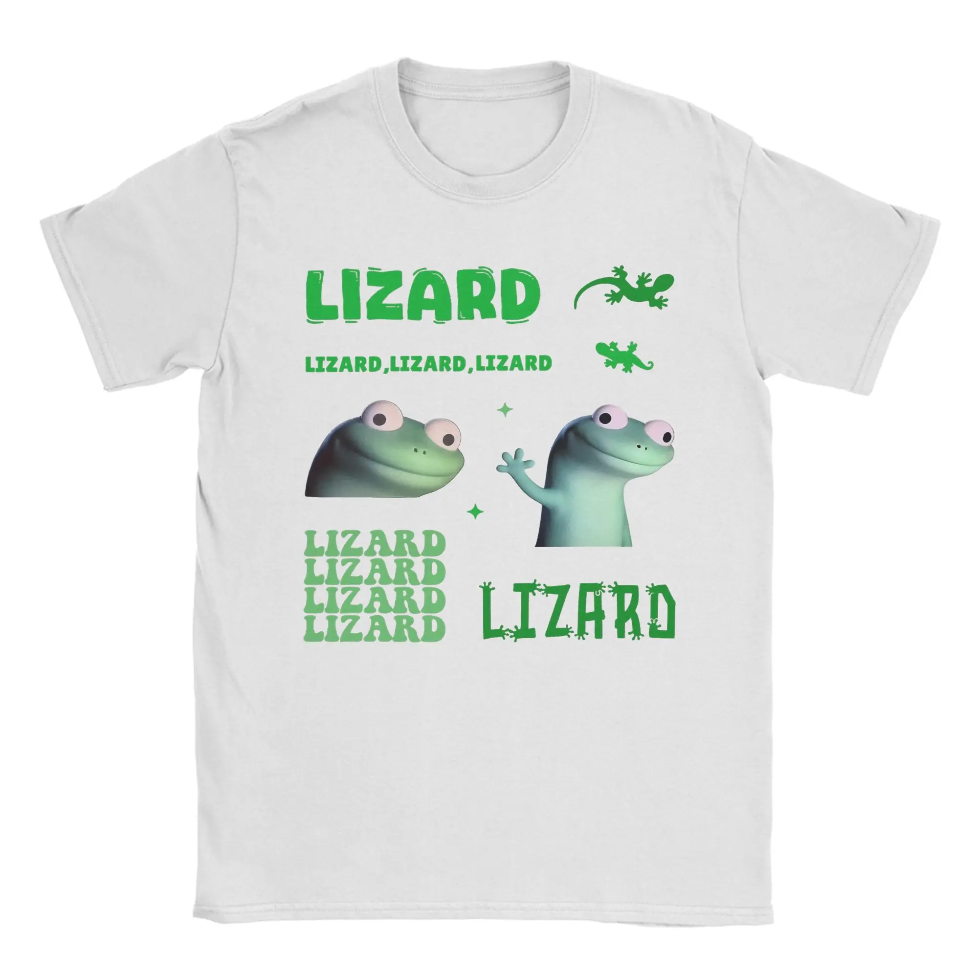 Men Women's Tom Lizard Lizard Lizard Meme Animal T Shirt Hoppers Pure Cotton Clothing Unique Short Sleeve Tees Original T-Shirt