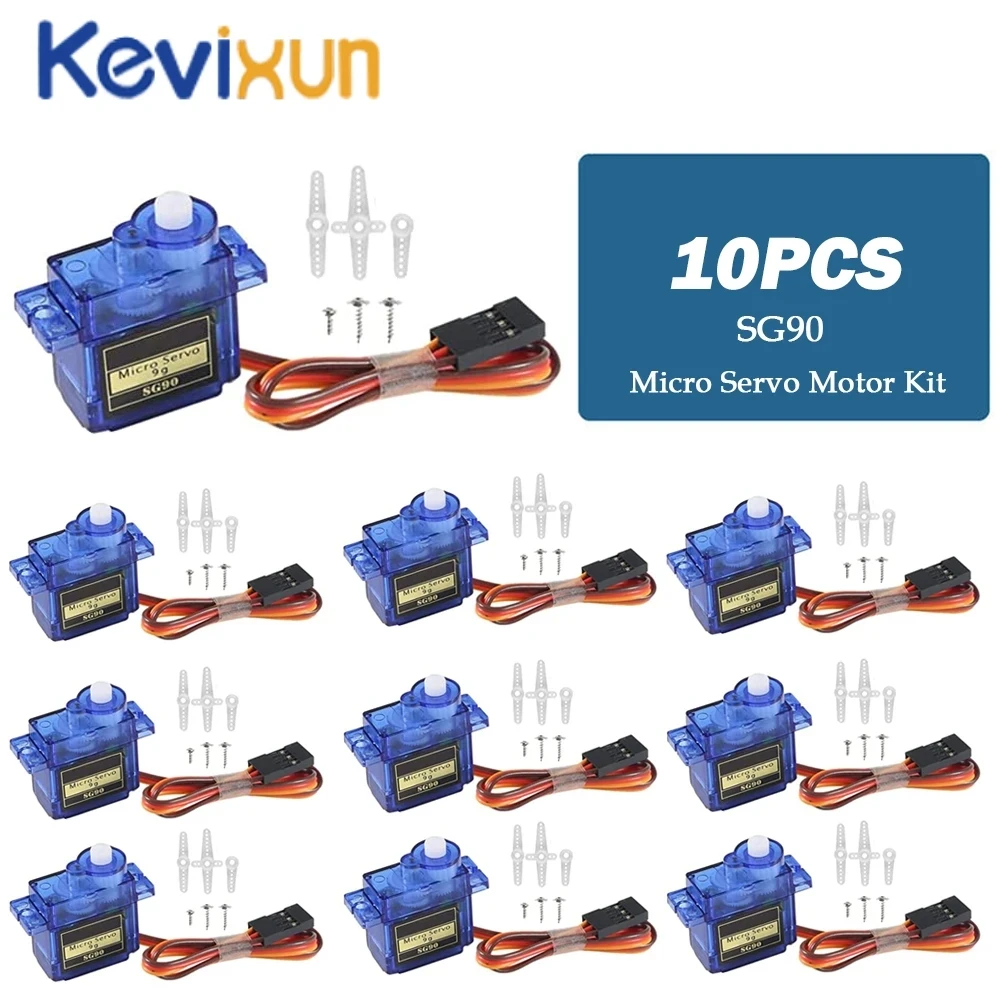 10pcs MG90S Metal gear Digital 9g Servo For Rc Helicopter plane boat car MG90 9G SG90S Metal gear